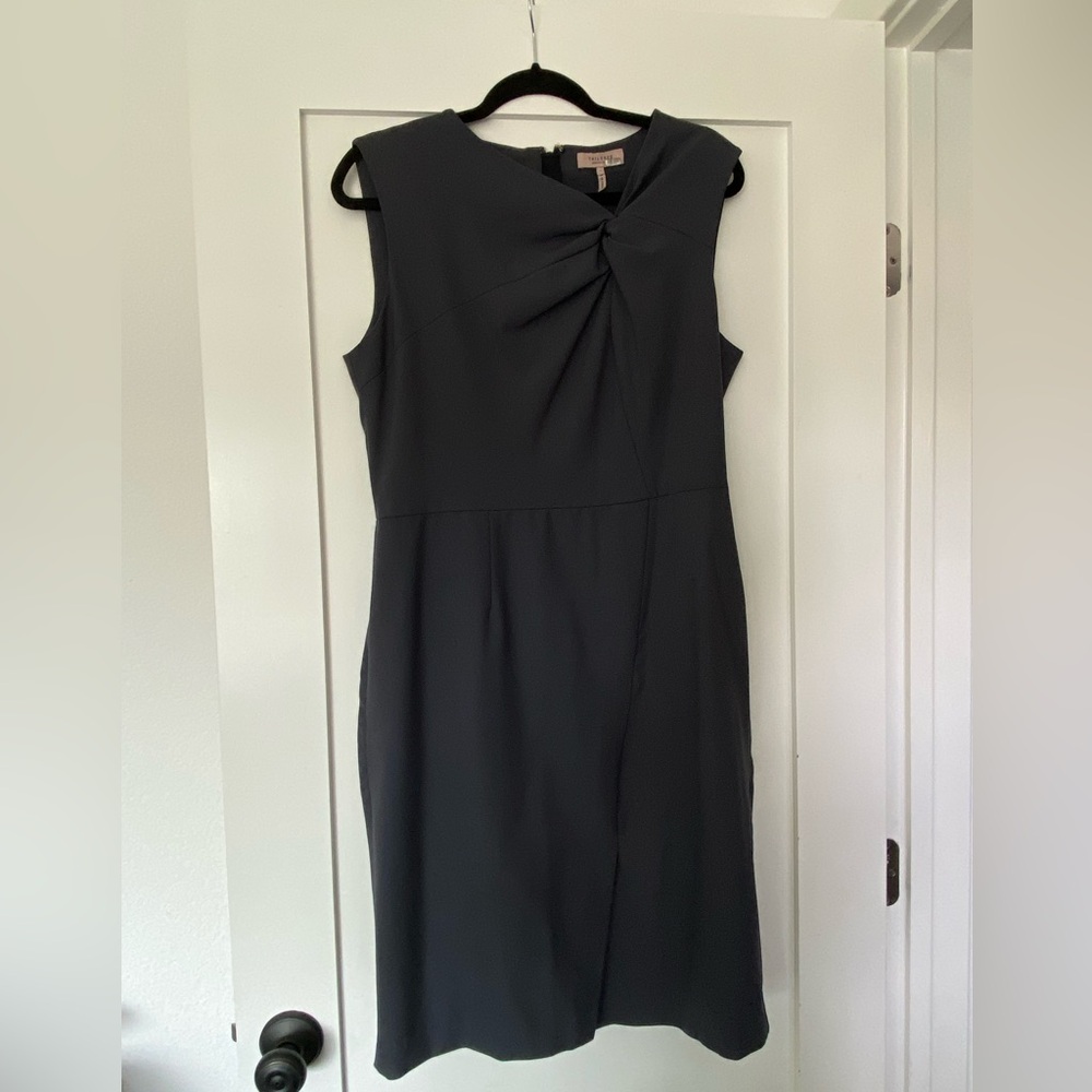 Rebecca Taylor Tailored Garbine Slate Gray Suiting Dress